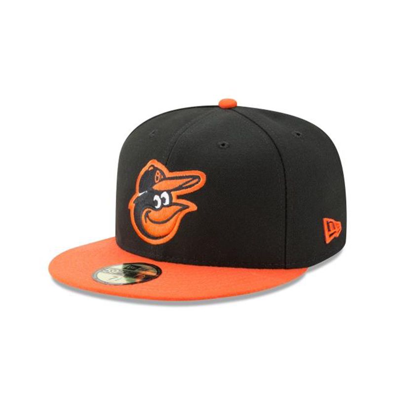 MLB Baltimore Orioles Authentic Collection 59Fifty Fitted (GKH0579) - Black New Era Caps